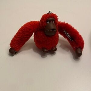 Kipling Red Elliott Monkey Keychain